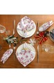 MNSRUU Stoffservietten Kirschblüten waschbar wiederverwendbar Polyester 50 5 x 50 5 cm für Zuhause Hochzeiten Partys Urlaub Tischservietten 4er-Set