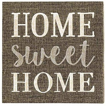 Papierserviette Home Sweet Home 33 x 33 cm Dunkelgrau 20 Stück