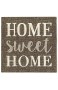 Papierserviette "Home Sweet Home" 33 x 33 cm Dunkelgrau 20 Stück