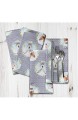 S4Sassy Grau Kinder Baumwolle Flex Abendessen Urlaub Servietten Gedruckt Fallen Stoff Dekorative Servietten 18 x 18 Zoll - Packung mit 12 Stück
