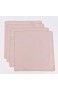Stoffservietten aus 100% Baumwolle 4 Stück rosa gold 40x40cm