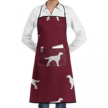 DG1S2A11A Irish Setter Hund RubySchürzen Küche Chef Lätzchen – Dinner is Coming Professional für Grillen/Backen/Kochen für Männer und Frauen