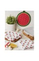 DII Watermelon Collection Küchen- Topflappen- und Geschirrtuch-Set Sweet Summer 4-teilig