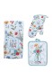 Kay Dee Designs Set mit 3 Baumwoll-Topfhandschuhen Frottee-Handtuch und Topflappen Set mit blühenden Blumen Küchenwäsche zum Kochen Grillen Backen für drinnen und draußen ideales Geschenk-Set