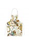 My Daily Küchenschürze mit Taschen Ofenhandschuh und Topflappen Set Art Flowers Floral Einstellbare Kochschürze Mikrowellen-Handschuh Topflappen 3-teilig