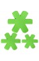 Pfannenschutz größere und dickere Pfannenschutz-Pads blau/grün Pfannenschutz erhältlich 3 verschiedene Größen 12 Stück Topf-Trennpads zum Stapeln und Schützen Ihres Kochgeschirrs (grün)