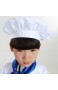 U/K Kochmütze Kinder Restaurantmütze Westliche Küche Kochen Kochküche Küchenelastizität Verstellbare Verkleidungskappe Langer Kochmütze Unisex Weiß Haltbar Im Gebrauch