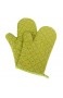 Aibrou Ofenhandschuhe Anti-Rutsch Backofen Handschuhe Topfhandschuhe Hitzebeständig Topflappen für Kochen Backen Barbecue 1 Paar Grün