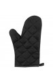 Backen Backofen Handschuhe spezielle Wärmedämmung und hitzebeständige Handschuhe 1 Paar schwarz