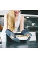 BCS Kitchen Tools extra Lange Ofenhandschuhe zum Backen Kochen und Grillen - Anti-Rutsch Silikon Topfhandschuhe - Hochwertige hitzebeständige Topflappen mit Eingriff in Blau