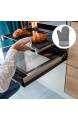Firtink Ofenhandschuh und Topflappen Set Topfhandschuhe Silikon Anti-Rutsch Hitzebeständige Silikon und Baumwolle Geeignet für Kochen Backen Grillen