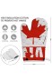 QUEMIN St. Patrick's Day Kanadische Flagge Kanada Ofenhandschuhe und Topflappen Hitzebeständige Ofenhandschuh Hot Pads für Weihnachtsküche Backen BBQ Grillen
