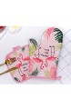 UPKOCH Ofenhandschuhe Topflappen Untersetzer hitzebeständig Flamingo-Muster Backhandschuhe für Hawaii-Party Grill Grau 2 Stück elfenbeinfarben M