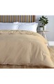 ADP Home Bettbezug einfarbig Fadenzahl 144 17 schöne Farben für Betten mit 135 cm Breite Beige