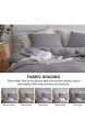 Argstar Bettbezug mit Knöpfen Gewaschene Baumwolle Doppelbettgröße Hellgrau 2 Stück