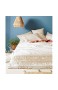 Bettbezug Baumwolle Quaste für Doppelbetten 203 2 x 218 4 cm Weiß