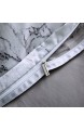 Bettwäsche Bettbezug Set 135x200cm Weiß Grau Marmor Muster Modern Style Mikrofaser Bettbezug mit Reißverschluss Schließung Bettwäsche-Set für Jungen und Mädchen