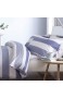 Catherine Lansfield New Quay Stripe Bettbezug und Kissenbezug Baumwolle 135 x 200 + 80 x 2 Blau