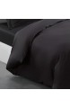 CDaffaires Bettdeckenbezug 240 x 220 cm 100 % Baumwolle 57 Fäden/cm² Kohlschwarz