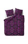 etérea 2 TLG. Microfaser Bettwäsche Eclipse - 100% Polyester Bettbezug - Pflaume Violett 135x200 cm + 80x80 cm