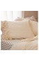 Flber outlet Elfenbeinfarbener Bettbezug für King-Size-Bett Boho-Baumwolle Quaste Tagesdecke Bettdeckenbezug 243 8 x 264 2 cm (218 4 x 228 6 cm)