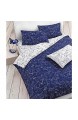 Gabel Bettbezug für Doppelbett iOS Blau