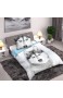 Husky Einzelbett Bettbezug Bettwäsche Set 100% Baumwolle