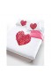 Italian Bed Linen Bettbezug Herz von Rose Pink/Weiß 150 x 200 cm rosa/weiß