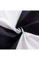 Lamejor Bettbezug-Set Weihnachts-Stil luxuriös weich Bettdeckenbezug (1 Bettbezug + 2 Kissenbezüge) Queen Karomuster schwarz/weiß
