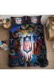 QWAS NFL Fußball Bettbezug Unisex Macho Favorit super weich und bequem Einzelbett Doppelbett Kingsize-Bettwäsche Kindergeschenk universell zu jeder Jahreszeit (A01 135x200cm+80x80cmx2)