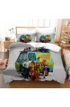 WMZ-SC Kinderbettwäsche-bedruckter Bettbezug-Anime-Scooby DOO-Naughty Hund-Mikrofaser Geeignet für Vier Jahreszeiten-Inklusive Kissenbezug 80 * 80cm (2 135x200cm)