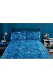 XBOX Marmoriertes Blaues Wende-Bettbezug-Set für Doppelbett