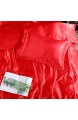 ZZFF Seide Bettbezug Luxus Unifarben Steppdecken Super Weich Wende Satin Deckenbezug Mit Reißverschluss Gewaschen Faltenfrei Ganzjahres-Rot King 220x240cm(87x94inch)