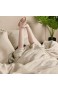 David's Home Bettwäsche-Set 100 % gewaschenes französisches Leinen 3-teilig Basic Stil und einfarbig weich atmungsaktiv und langlebig Bettbezug mit Eckbändern King Size (266 x 238 cm) Leinen