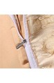 Deike Mild Bettwäsche Set Volltonfarbe Jacquard Mikrofaser Elegante Atmungsaktiv Bettbezüge für Jungen und Mädchen (Golden 135x200cm)
