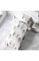 etérea Baumwolle Renforcé Bettwäsche - Federn - weich und angenehm auf der Haut 2 teilig 135x200 cm + 80x80 cm Weiß