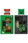 Familando Wende Bettwäsche-Set Minecraft Motiv | 135x200cm + 80x80cm | 100% Baumwolle | Motiv Craft Blöcke