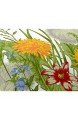 Fleuresse Mako-Satin-Bettwäsche sommerliche Blumenwiese 135 x 200 cm bunt