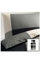 IKEA BRUNKRISSLA Bettwäscheset 2tlg.; schwarz/grau (140cm x 200cm und 80cm x 80cm); 100% Baumwolle