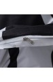 Morbuy Bettwäsche Bettbezug Set 3 Teilig Bettgarnitur Bettwäsche - Set Gemütlich 100% Mikrofaser mit Reißverschluss 1 Bettbezug + 2 Kissenbezug (135x200CM Schwarze und weiße vertikale Balken)