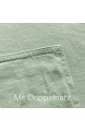 Pure Label Halbleinen Bettwäsche - Set aus Baumwolle und Leinen Größe:3tlg. 135x200cm + 80x80cm + 40x80cm Farbe:Grün/Salbei