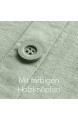 Pure Label Halbleinen Bettwäsche - Set aus Baumwolle und Leinen Größe:3tlg. 135x200cm + 80x80cm + 40x80cm Farbe:Grün/Salbei