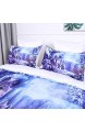WONGS BEDDING Bettwäsche 3D Schnee Wolf Bettbezug Set 135x200 cm Bettwäsche Set 2 Teilig Bettbezüge Mikrofaser Bettbezug mit Reißverschluss und 1 Kissenbezug 50x75cm
