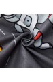 Boqingzhu Bettwäsche 135x200cm Weltall Weltraum Rakete Jungen Kinder Grau Kinderbettwäsche Set Bettbezug und Kissenbezug 80x80cm mit Reißverschluss