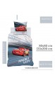 Cars Bettwäsche Bettbezug 135x200 80x80 Baumwolle · Kinderbettwäsche für Jungen Disney\'s Cars Auto · 2 teilig · 1 Kissenbezug 80x80 + 1 Bettbezug 135x200 cm