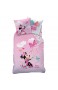 CTI Kinder-Wendebettwäsche Minnie Mouse Renforcé rosa Größe 135x200 cm (80x80 cm)