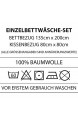 Familando Wende Bettwäsche-Set Ed Sheeran 135 x 200 cm 80 x 80 cm 100% Baumwolle Linon hell-blau deutsche Standartgröße