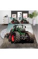 GDGM Traktoren Bettwäsche 135x200 Jungen | Traktor & Mähdrescher Design Kinderbettwäsche Kissenbezug Bettbezüge Mit Reißverschluss 2 Teilig (A03 135x200cm+80x80cmx1)