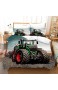 GDGM Traktoren Bettwäsche 135x200 Jungen | Traktor & Mähdrescher Design Kinderbettwäsche Kissenbezug Bettbezüge Mit Reißverschluss 2 Teilig (A03 135x200cm+80x80cmx1)