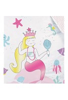 MEERJUNGFRAU Bettwäsche Kinder MERMAID Mädchen Kinderbettwäsche Bettbezug 135x200 Kissenbezug 80x80 OCEAN Princess OCEAN Girl rosa weiß bunt 100% Baumwolle